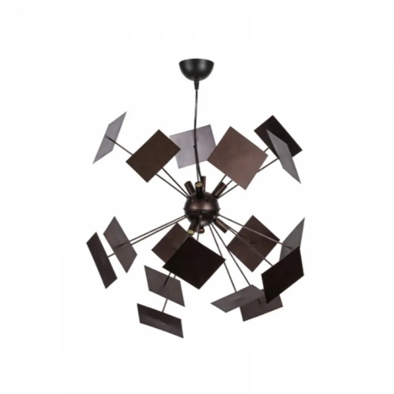 NG Lighting Κρεμαστό Φωτιστικό Οροφής Χειροποίητο Μεταλλικό Σκουριά Οχτάφωτο G9 Φ70x80cm 2026090
